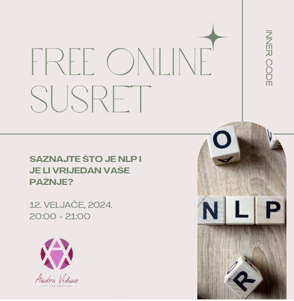 FREE ONLINE - Saznajte što je NLP i je li vijedan vaše pažnje, 19.2.2024. - 20:00 - 21:00
